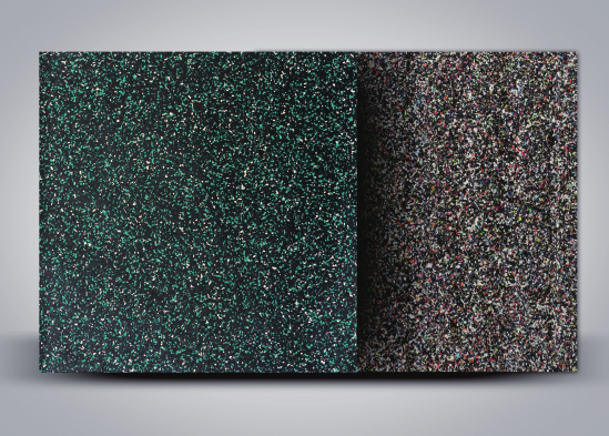 綠+白點(diǎn)復(fù)合橡膠地板